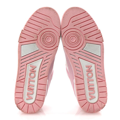 Louis Vuitton Calfskin Monogram Womens LV Trainer Sneakers 39.5 Light Pink 6 of 9