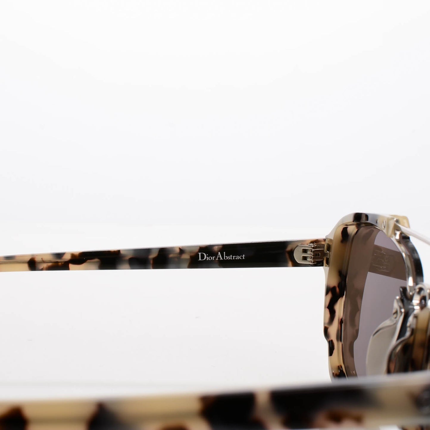 Abstract Mirrored Sunglasses Spotted Havana Blue