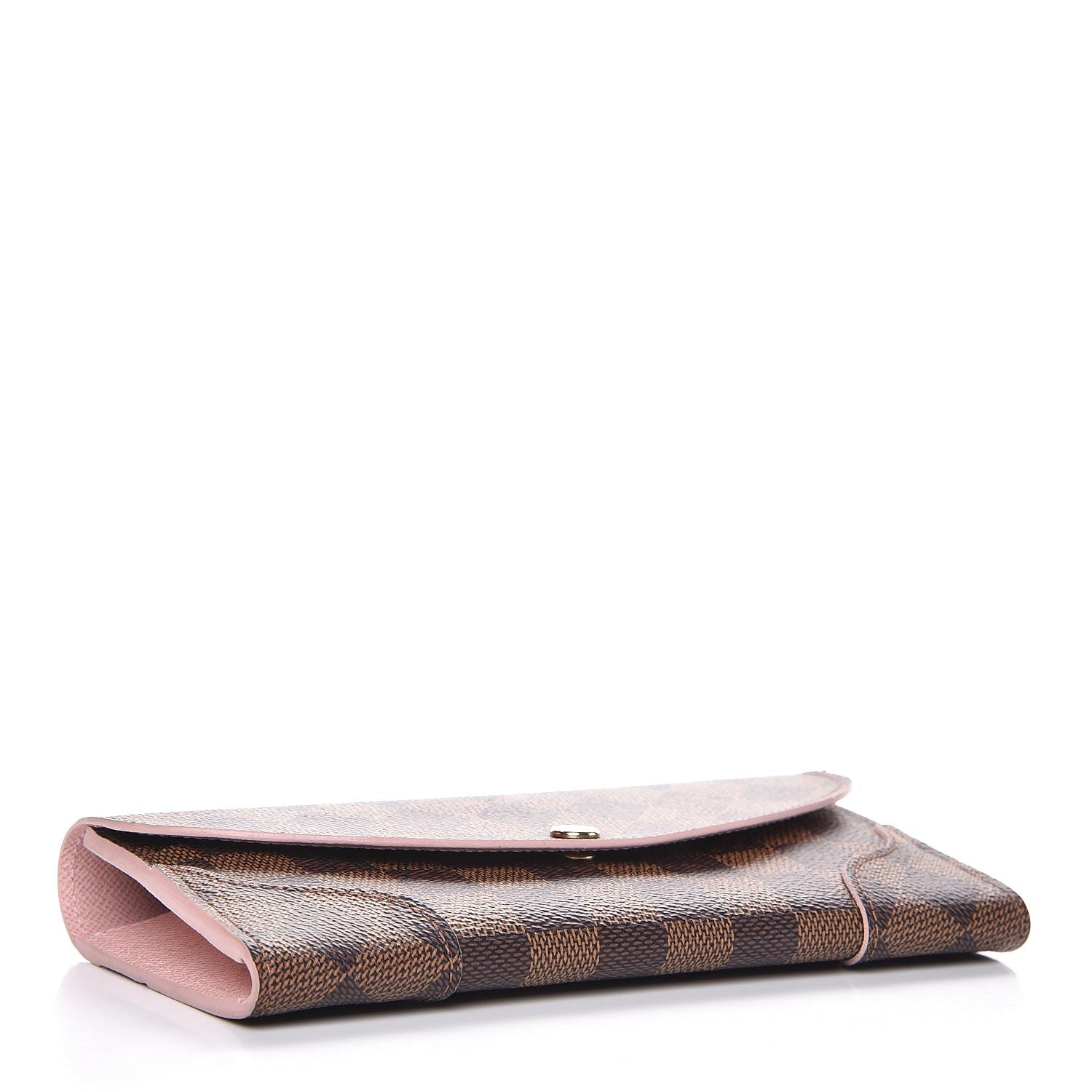 Louis Vuitton Damier Ebene Caissa Wallet Rose Ballerine 4 of 7