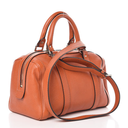 Gucci Pebbled Calfskin Small Boston Orange 3 of 17