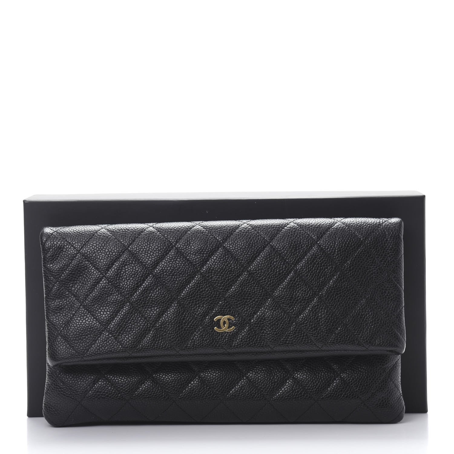 Chanel Caviar Quilted CC Beauty Clutch Black 10 of 10