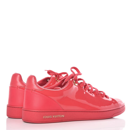 Louis Vuitton Patent Calfskin Frontrow Sneakers 39 Framboise 4 of 14