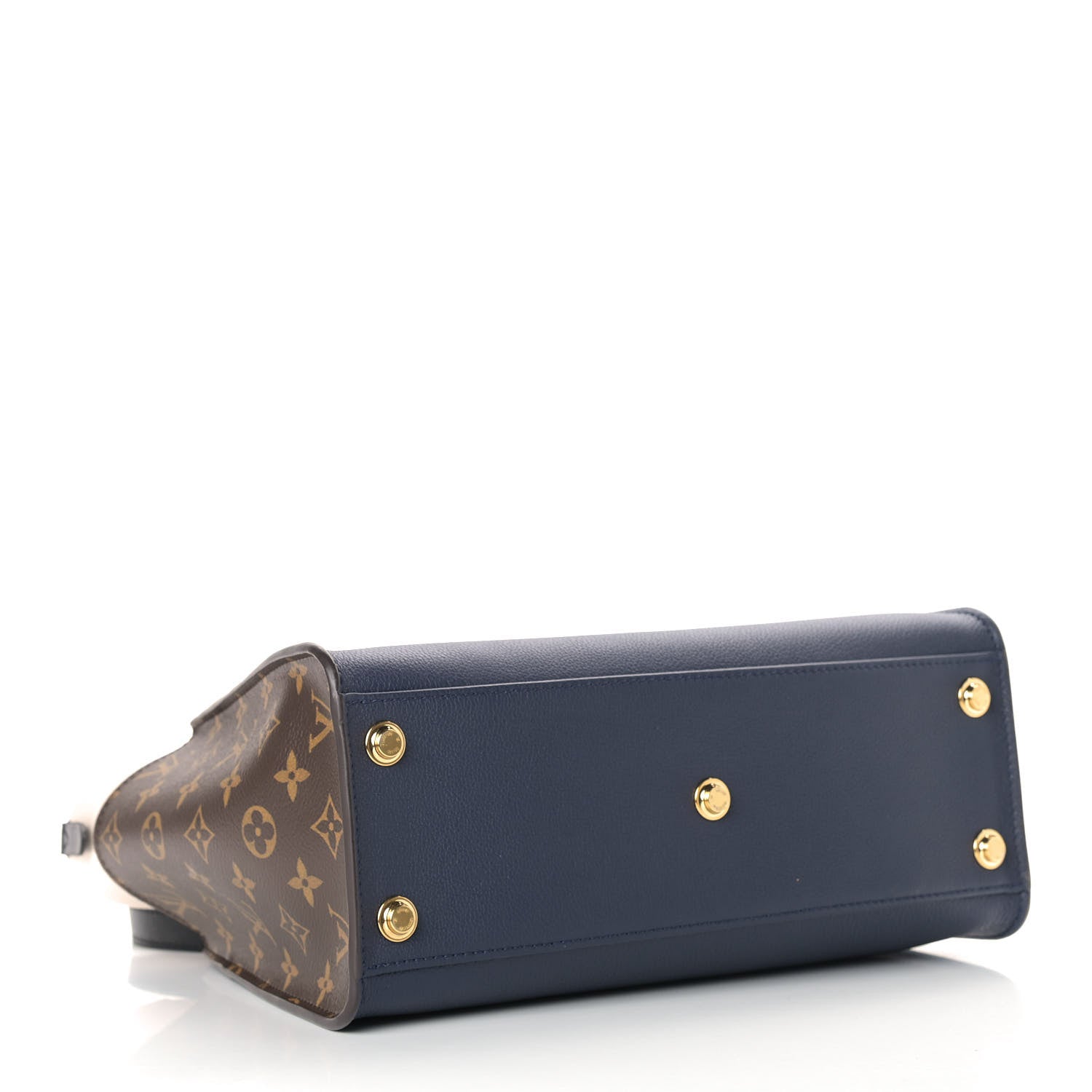 Louis Vuitton Calfskin Monogram On My Side Marine 4 of 8
