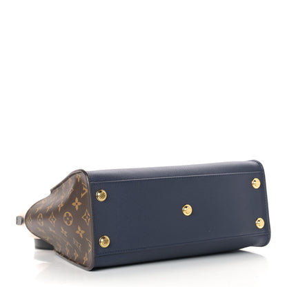 Louis Vuitton Calfskin Monogram On My Side Marine 4 of 8