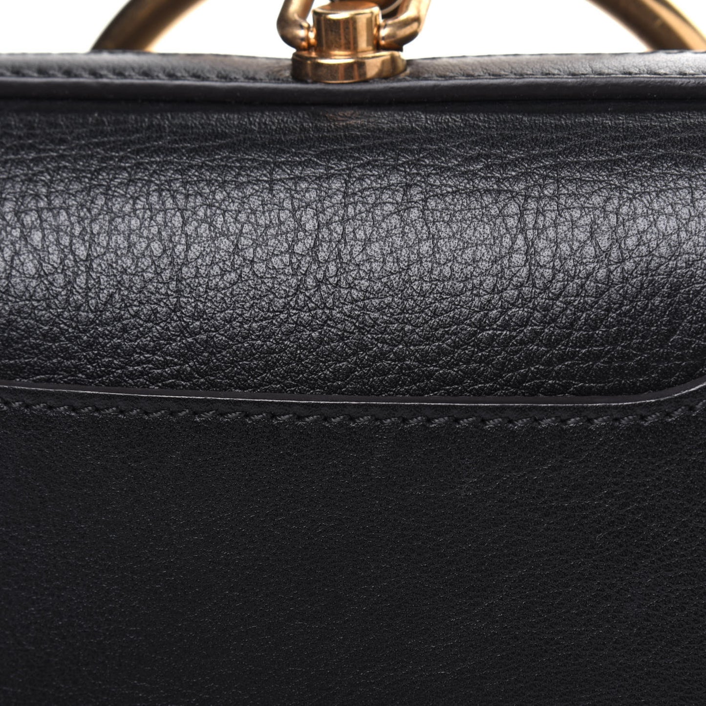 Calfskin Suede Small Nile Bracelet Bag Black