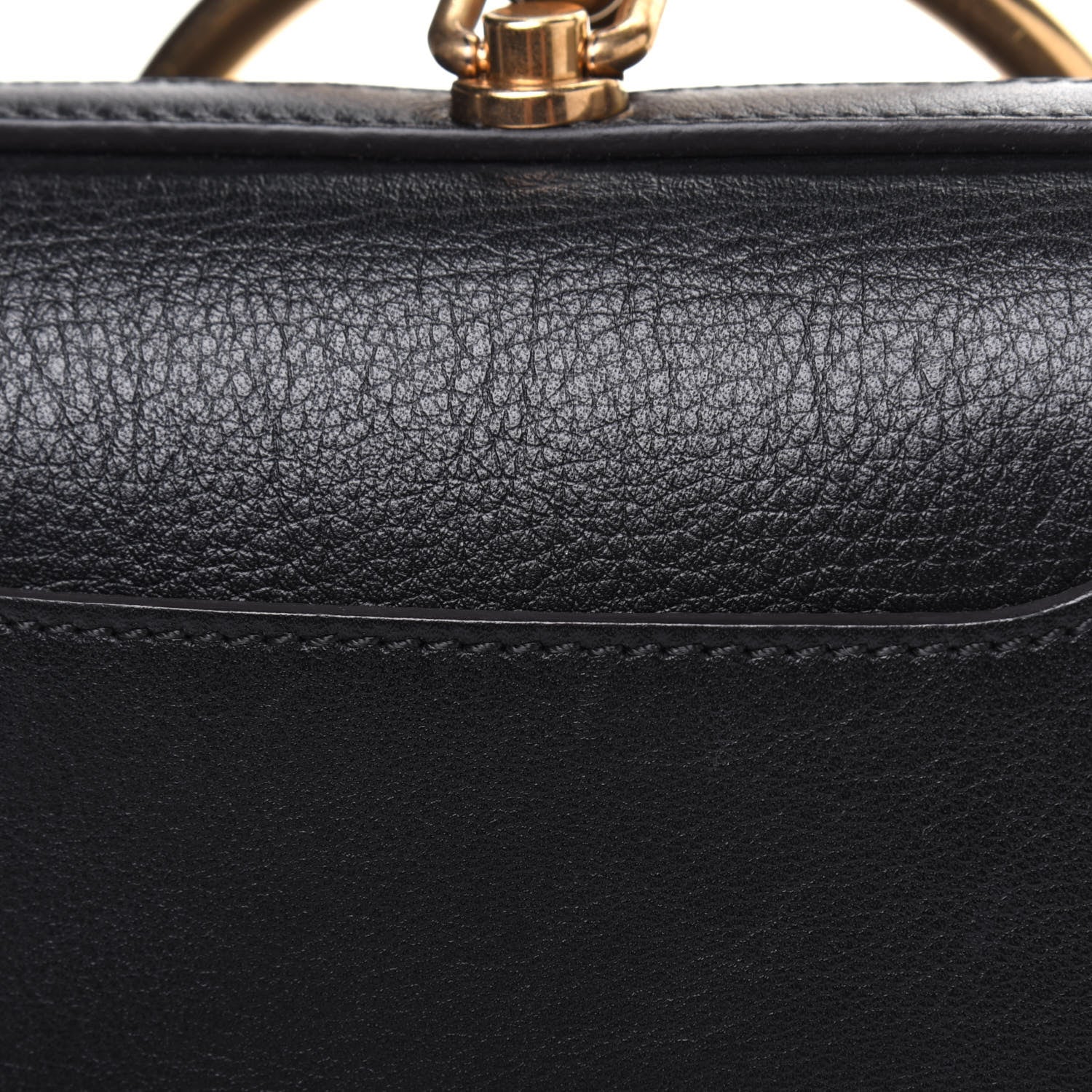 Chloe Calfskin Suede Small Nile Bracelet Bag Black 19 of 23