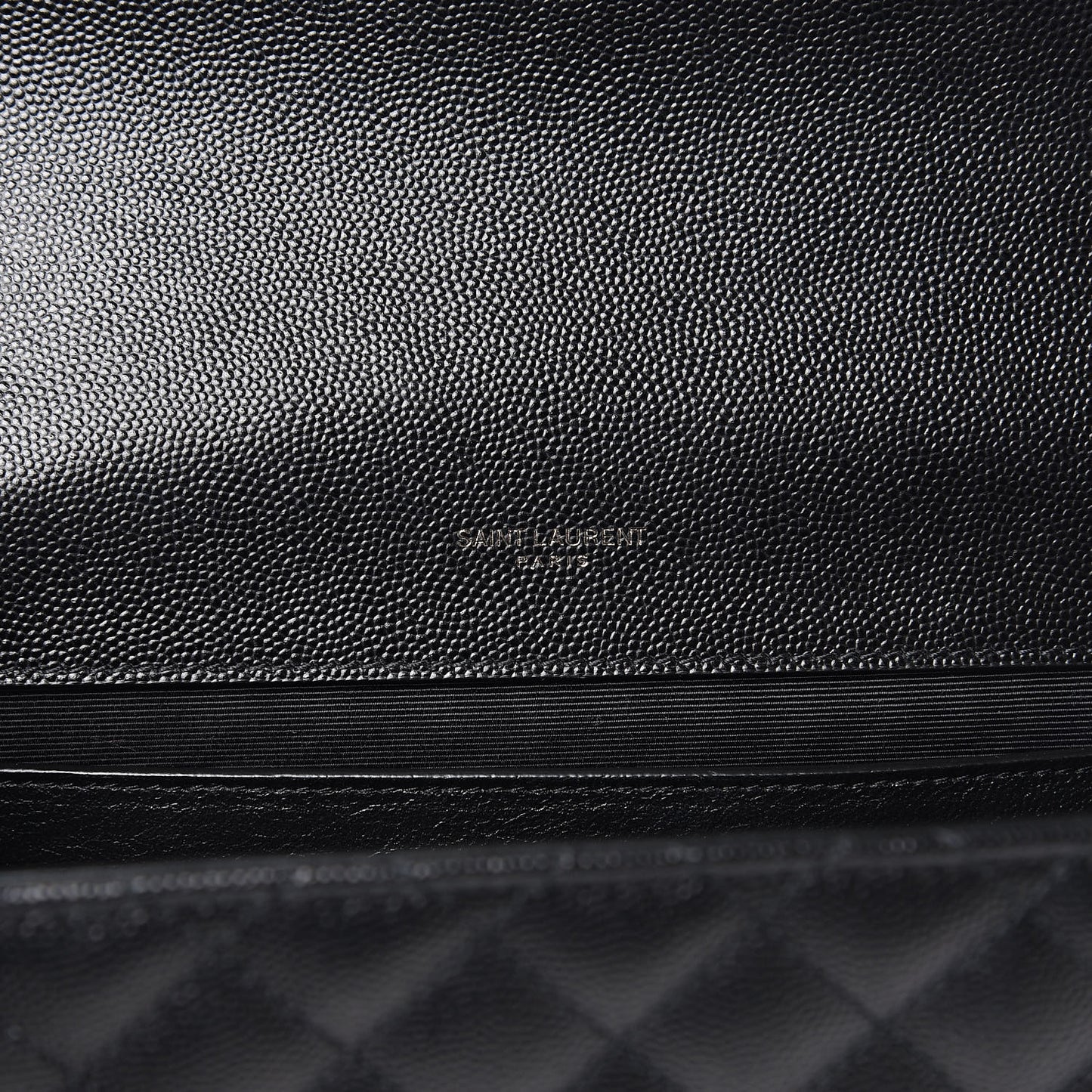 Grain De Poudre Textured Mixed Matelasse Triquilt Medium Monogram Satchel Black