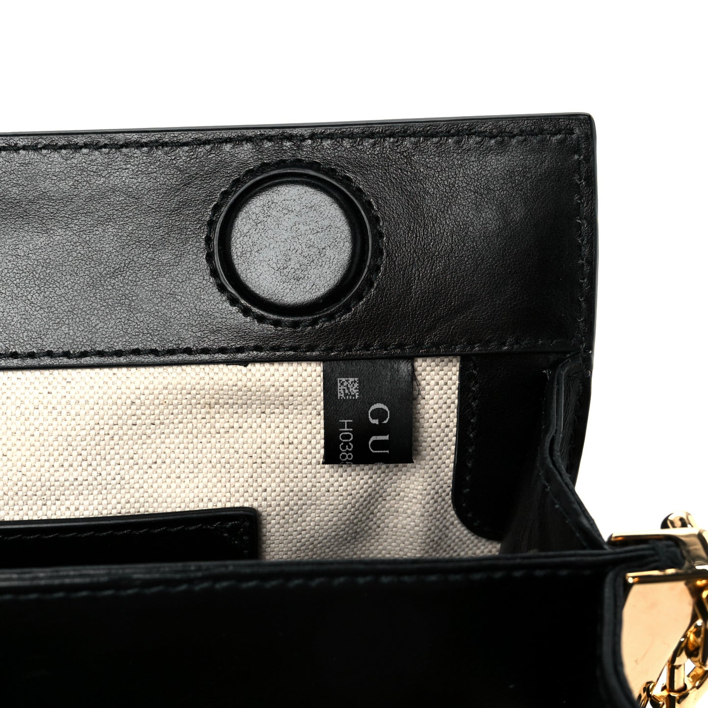 Calfskin GG Matelasse Small Slim Chain Shoulder Bag Black Natural