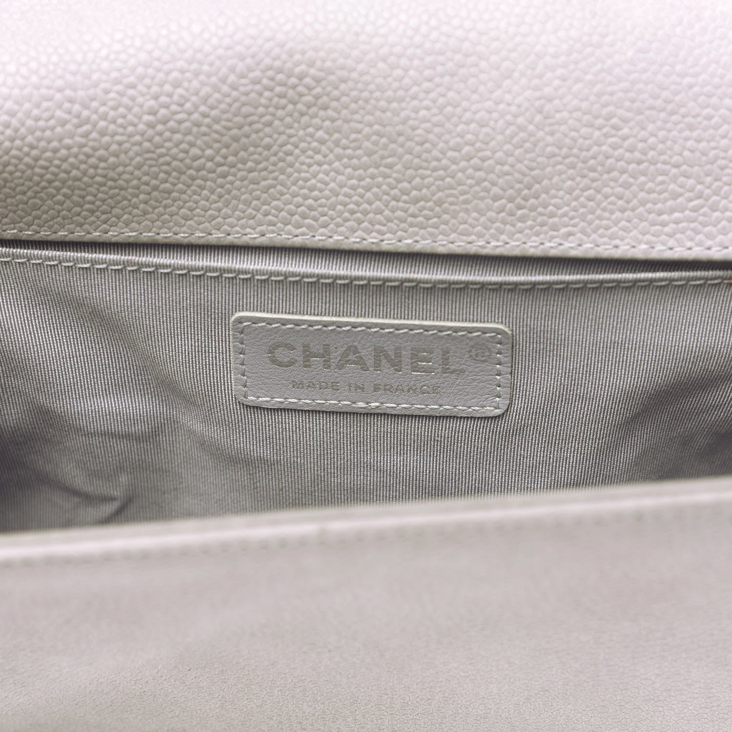 Chanel Iridescent Caviar Quilted Medium Boy Flap Grey 6 of 18
