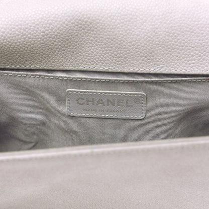 Chanel Iridescent Caviar Quilted Medium Boy Flap Grey 6 of 18