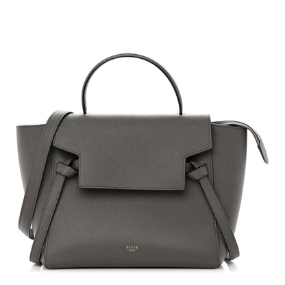Celine Grained Calfskin Mini Belt Bag Grey 1 of 19