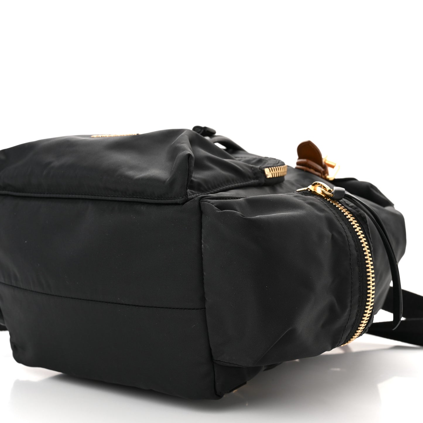 Nylon Medium Rucksack Backpack Black