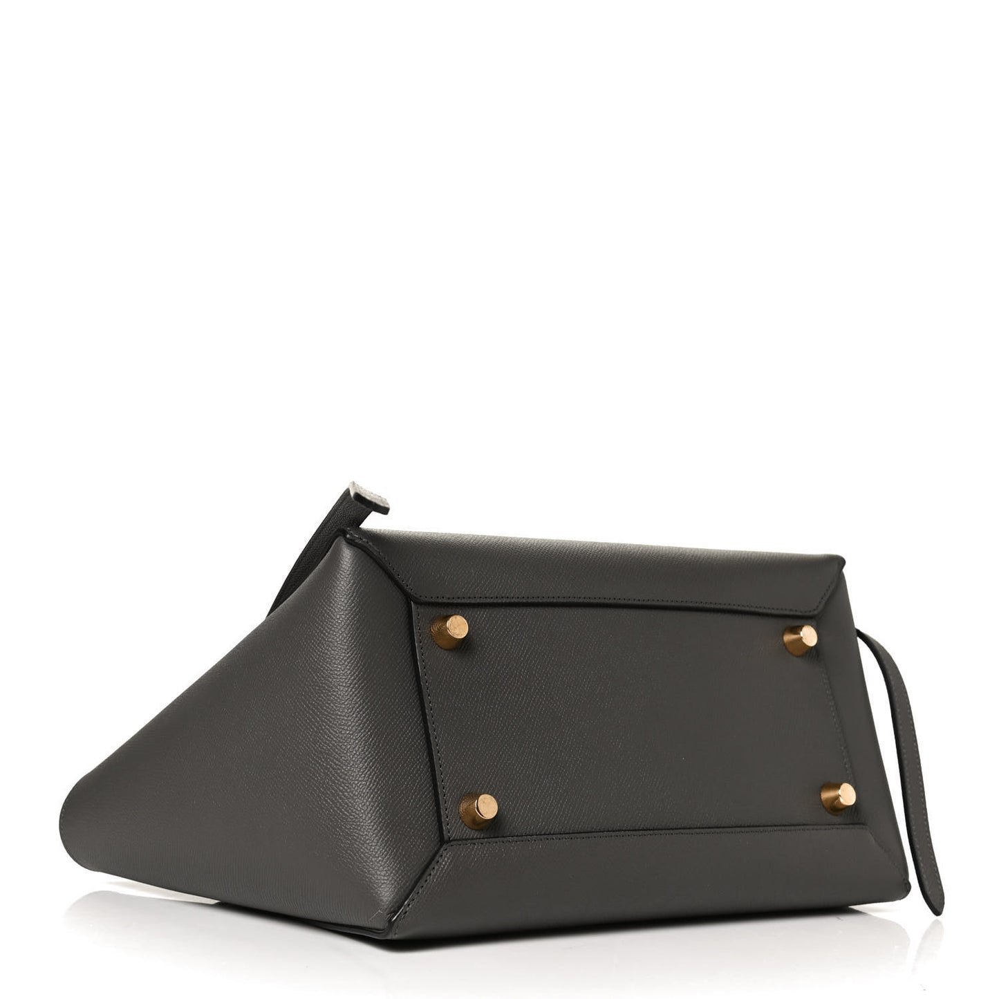 Grained Calfskin Mini Belt Bag Grey