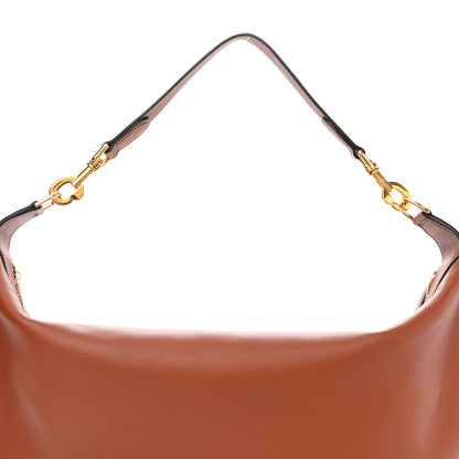 Celine Supple Calfskin Medium Strap Leandre Shoulder Bag Brown 8 of 12