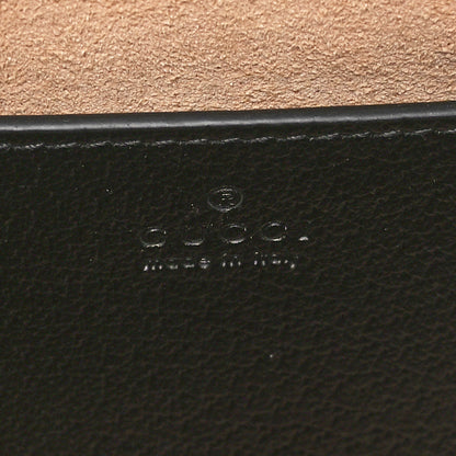 Gucci Textured Dollar Calfskin Web Small Diana Tote Bag Black Dusty Grey 6 of 10