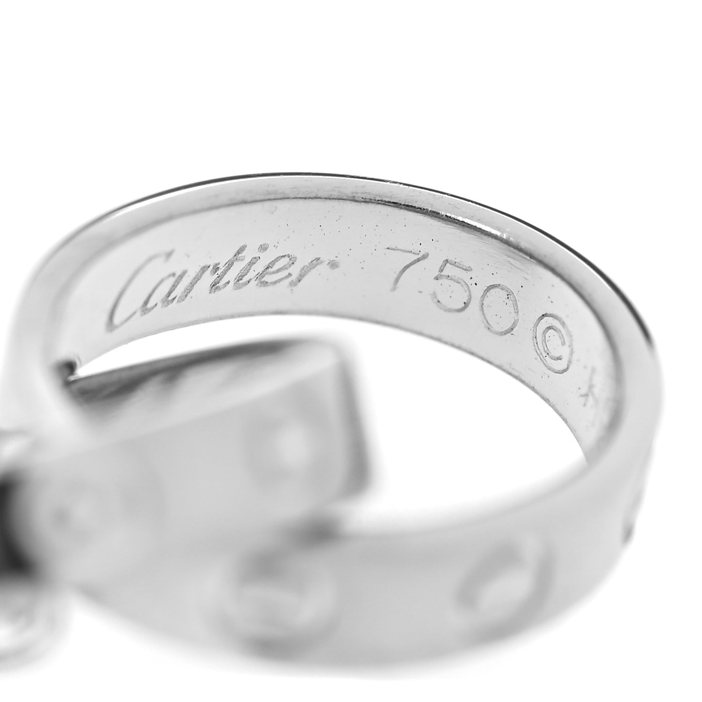 18K White Gold Interlocking LOVE Necklace