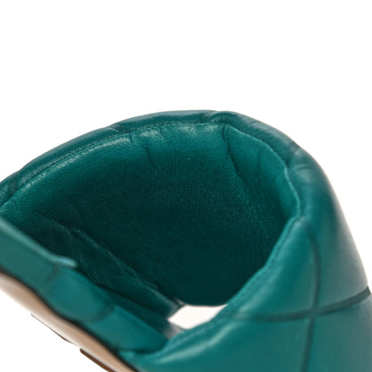 Bottega Veneta Nappa Quilted Rubber Lido Flat Sandals 39.5 Duck Green 16 of 17