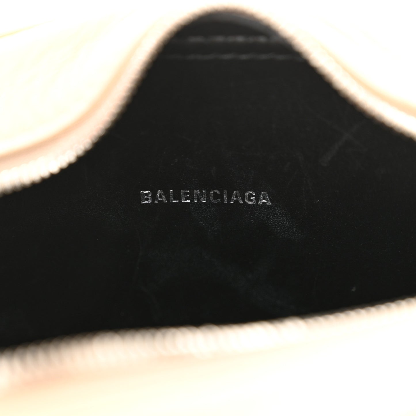 Calfskin Logo XS Everyday Camera Bag Light Beige Black