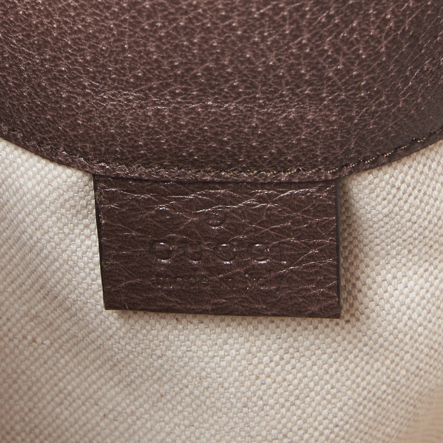 GG Supreme Monogram Web Ophidia Bucket Bag Brown