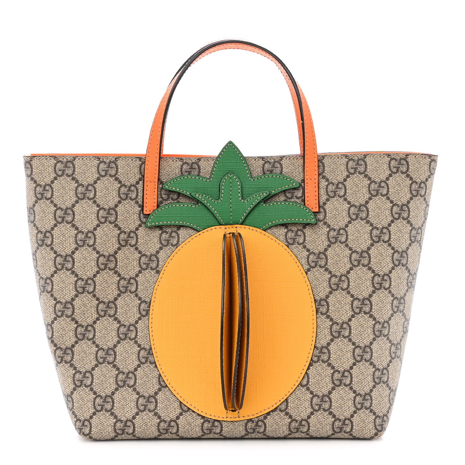 Gucci GG Supreme Monogram Kids Pineapple Tote 1 of 11