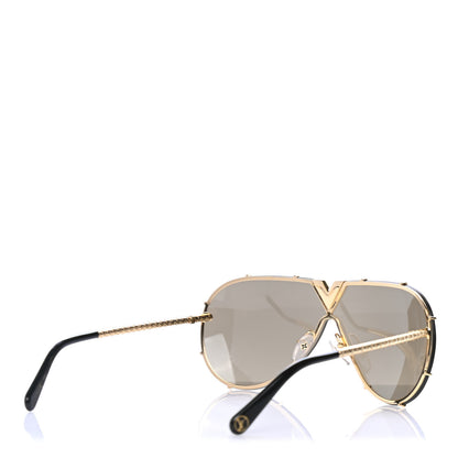 Louis Vuitton Metal LV Drive Sunglasses Z0897W Black Gold 4 of 4