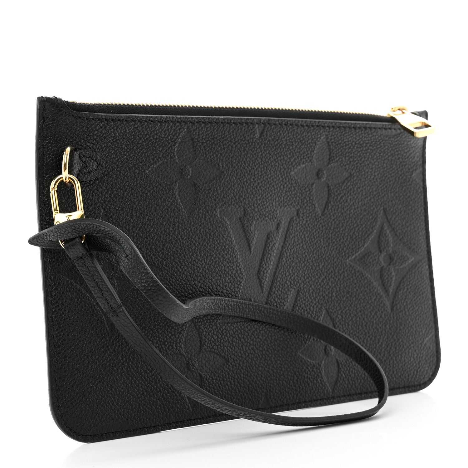 Louis Vuitton Empreinte Monogram Giant Neverfull MM Pochette Black 3 of 8