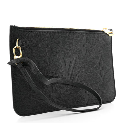 Louis Vuitton Empreinte Monogram Giant Neverfull MM Pochette Black 3 of 8