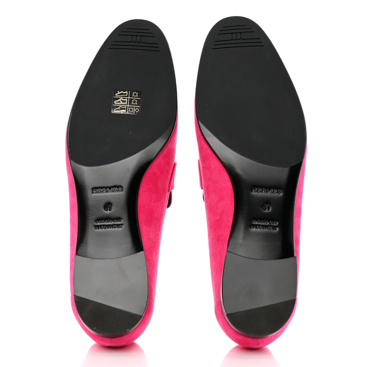 Suede Goatskin Paris Loafers 41 Rose Fuchsia