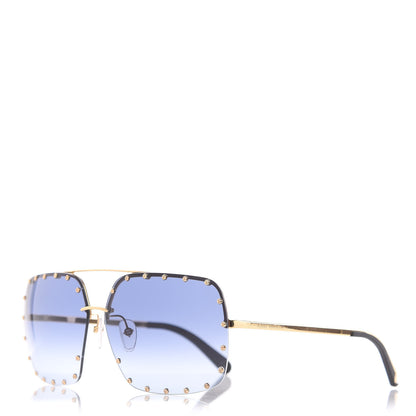 Louis Vuitton The Party Square Sunglasses Z2354E Blue 1 of 7