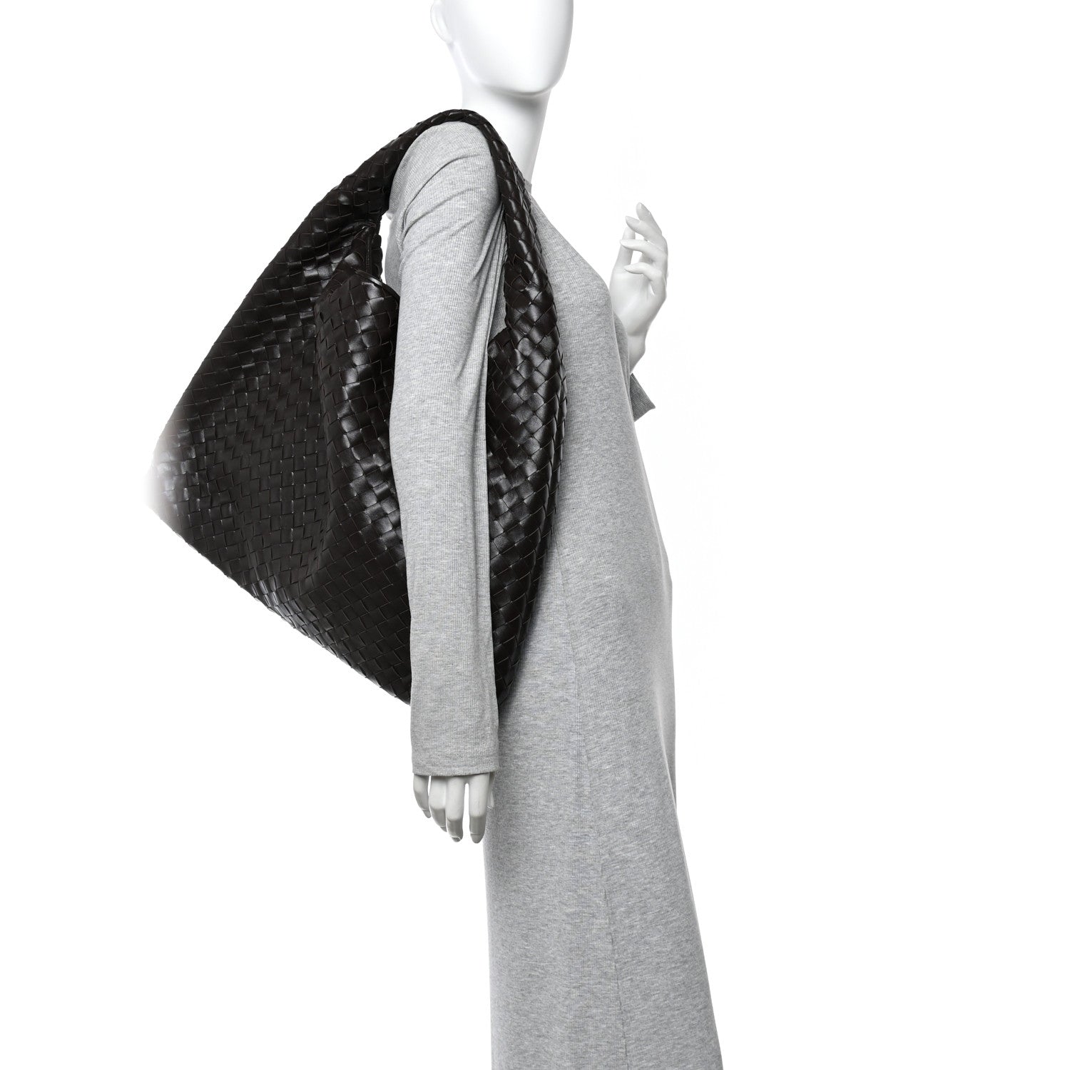Bottega Veneta Calfskin Intrecciato Large Hop Fondant 2 of 10