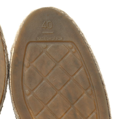 Chanel Calfskin CC Espadrille Mules 40 Black 7 of 10