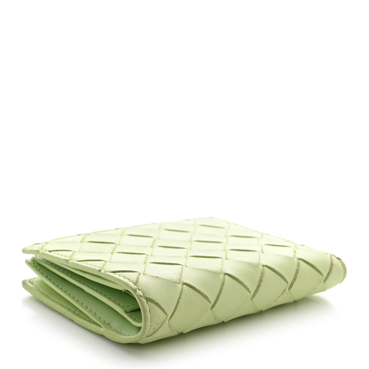 Bottega Veneta Nappa Intrecciato Small Bi-Fold Zip Wallet Fennel 4 of 12