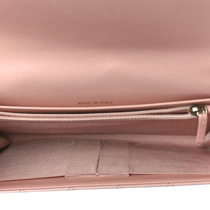 Chanel Iridescent Calfskin Quilted Boy Wallet on Removable Chain Light Pink 5 of 12