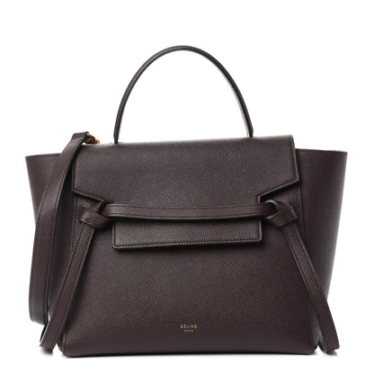 Celine Grained Calfskin Micro Belt Bag Burgundy 1 of 9
