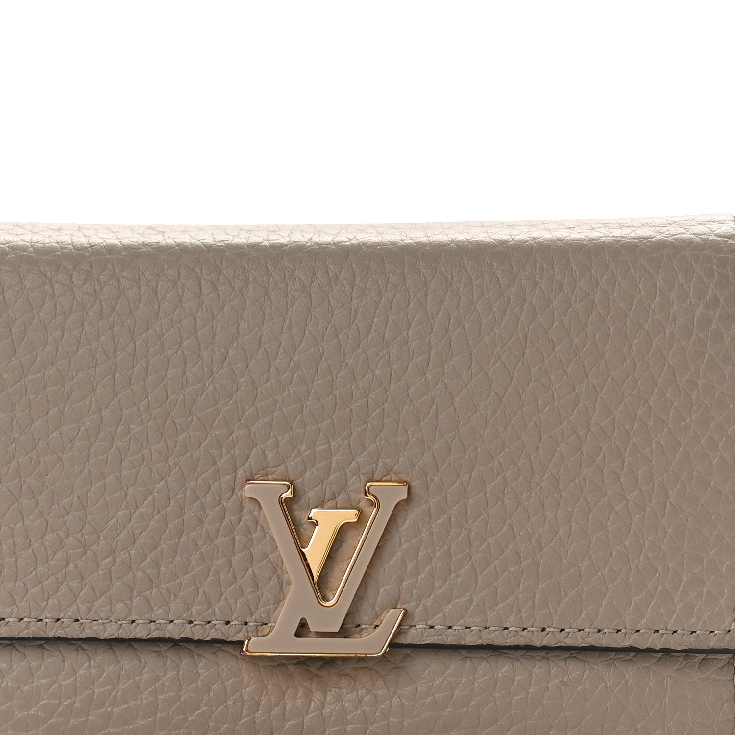 Louis Vuitton Taurillon Capucines Compact Wallet Galet 8 of 9