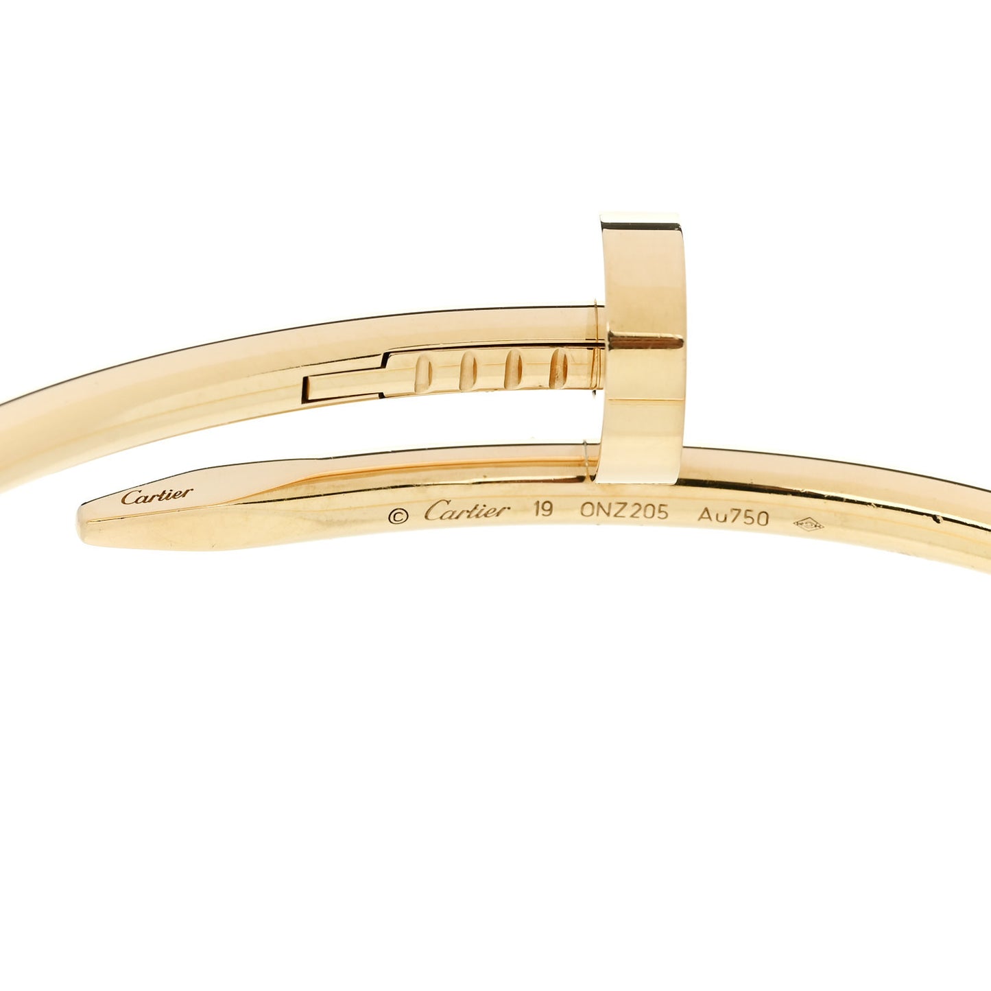 18K Yellow Gold Juste Un Clou Bracelet 19