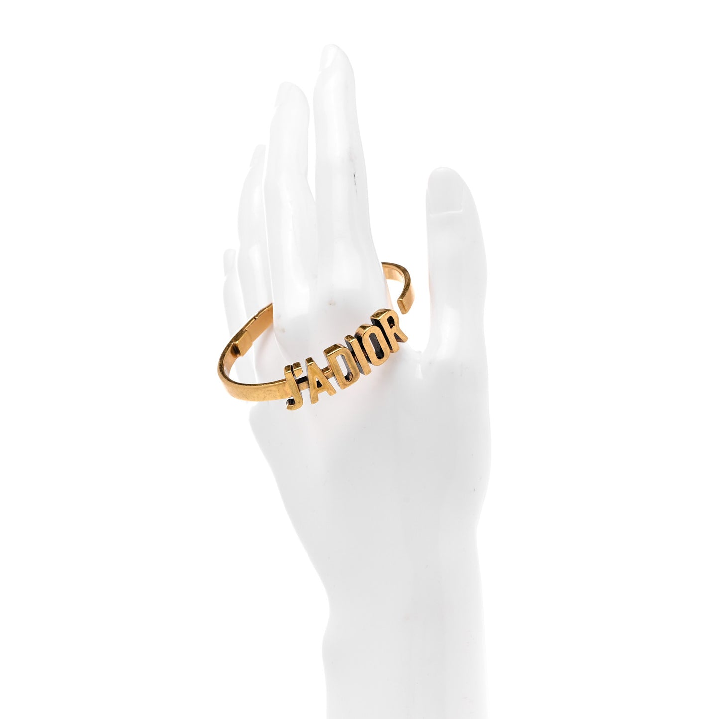 Metal J'Adior Bracelet Cuff Gold