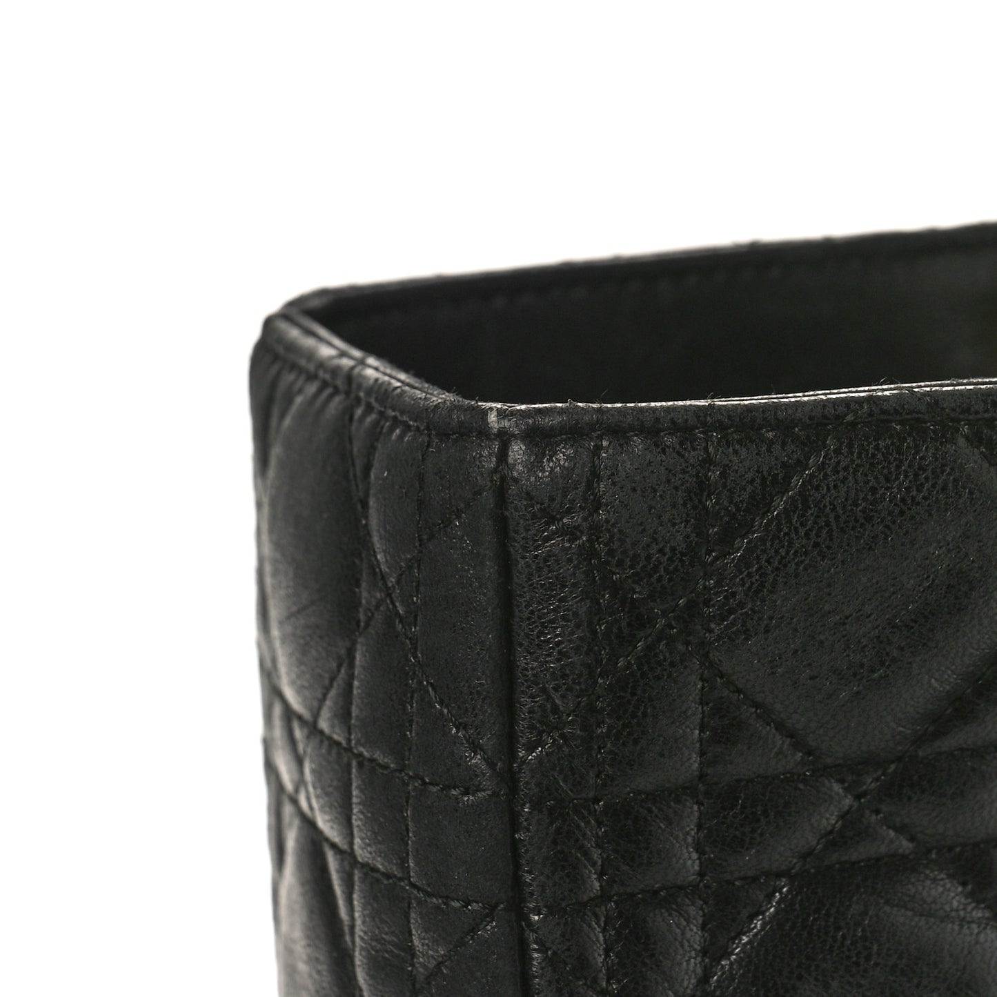 Lambskin Cannage Large Lady Dior Black