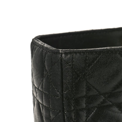 Christian Dior Lambskin Cannage Large Lady Dior Black 14 of 16