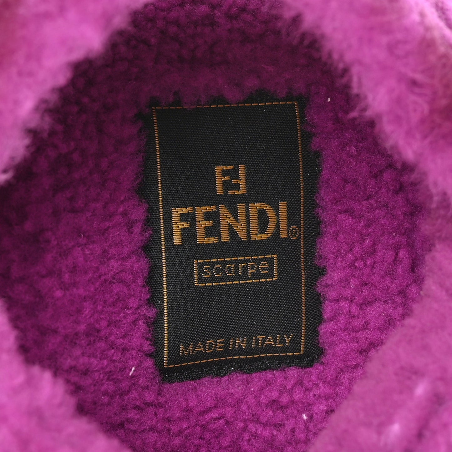 Shearling FF Fendi Feel Sandals 40 Bouganville