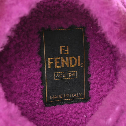 Fendi Shearling FF Fendi Feel Sandals 40 Bouganville 6 of 7