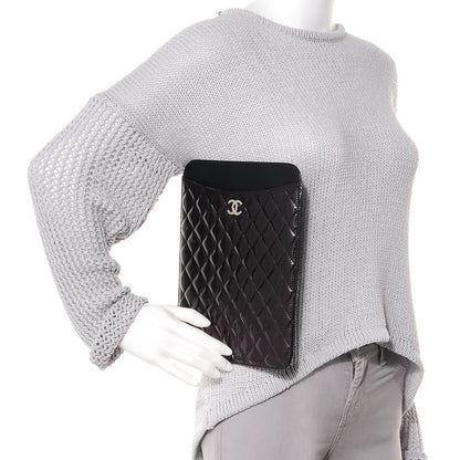 Chanel Patent Brilliant iPad Case Black 2 of 7