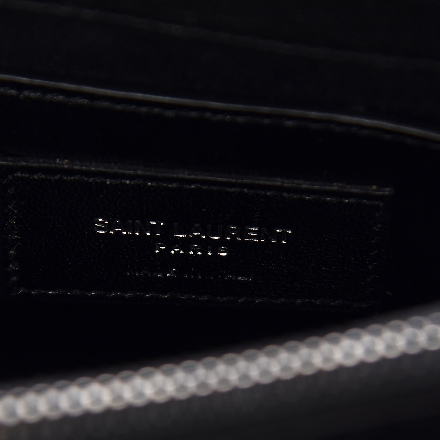 Saint Laurent Sheepskin Matelasse Chevron Monogram Medium College Bag Black 7 of 16