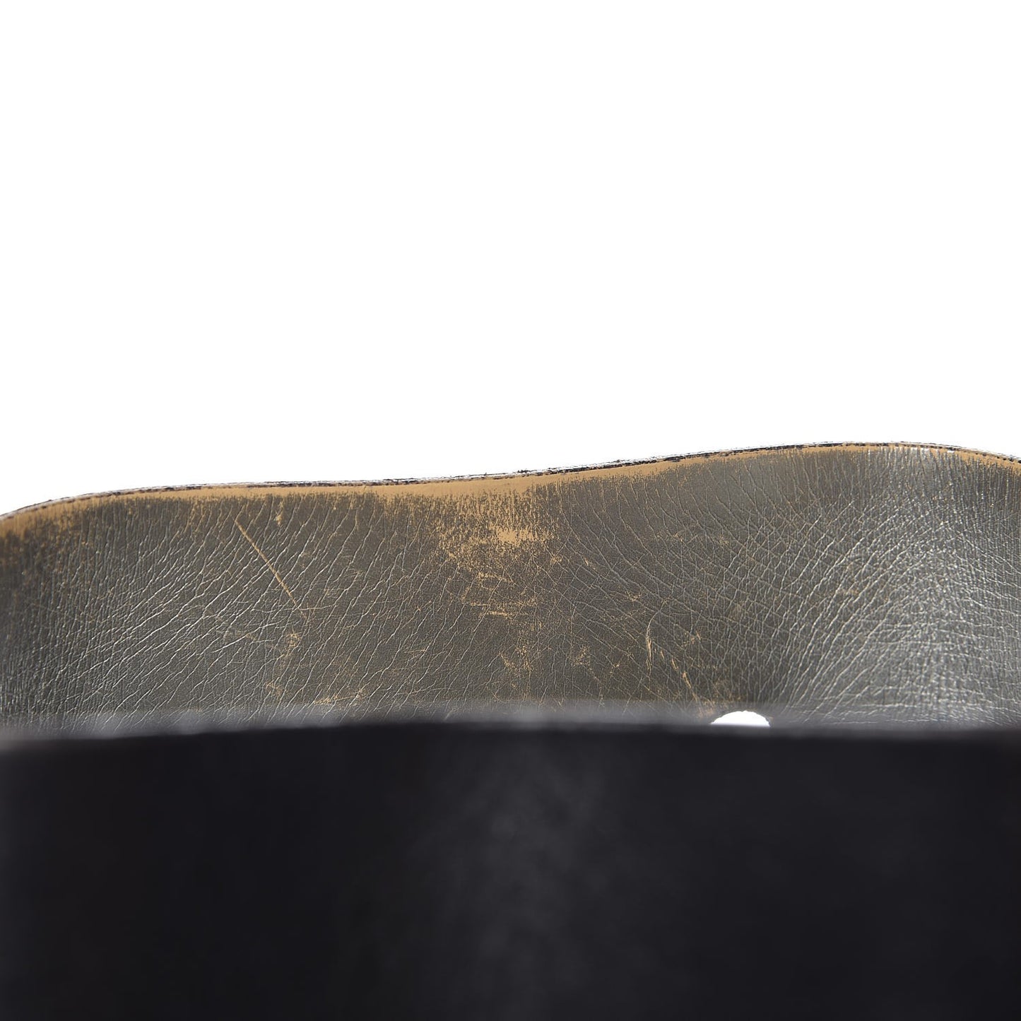 Calfskin Mini Bucket Bag Black Argento