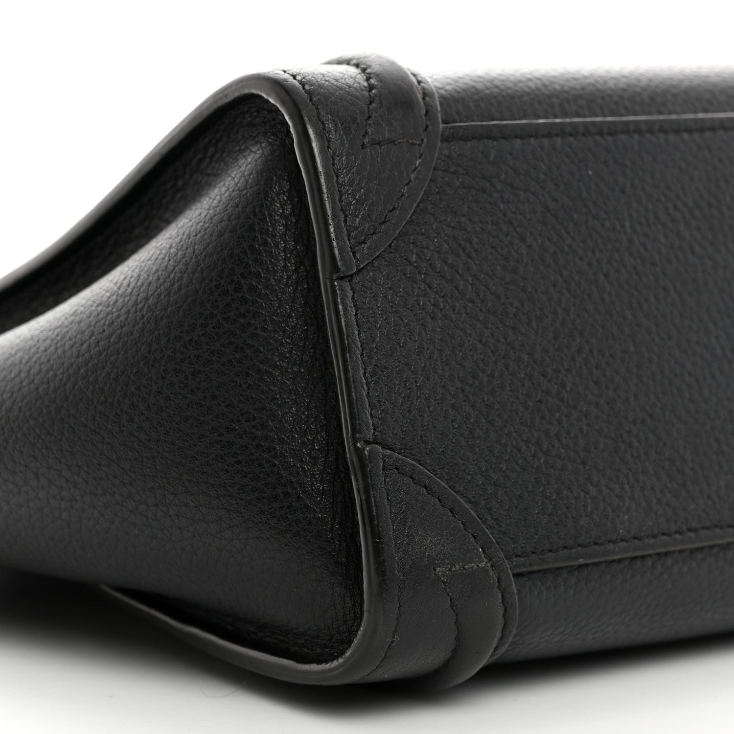 Celine Drummed Calfskin Nano Luggage Black 10 of 12