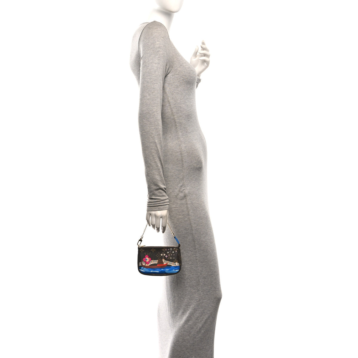 Louis Vuitton Monogram 2019 Christmas Animation Mini Venice Pochette Accessories Blue 2 of 10