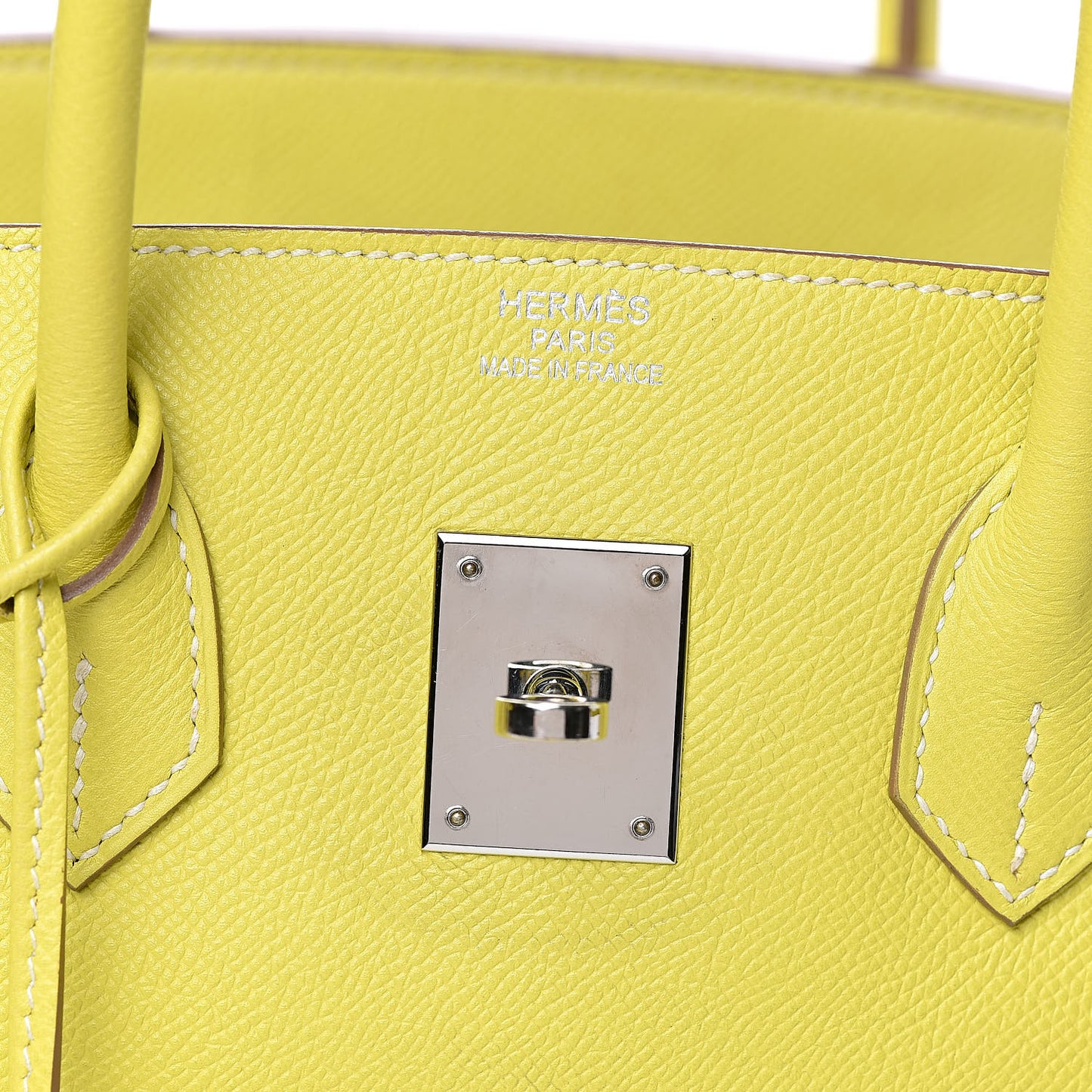 Epsom Candy Birkin 35 Lime Gris Perle