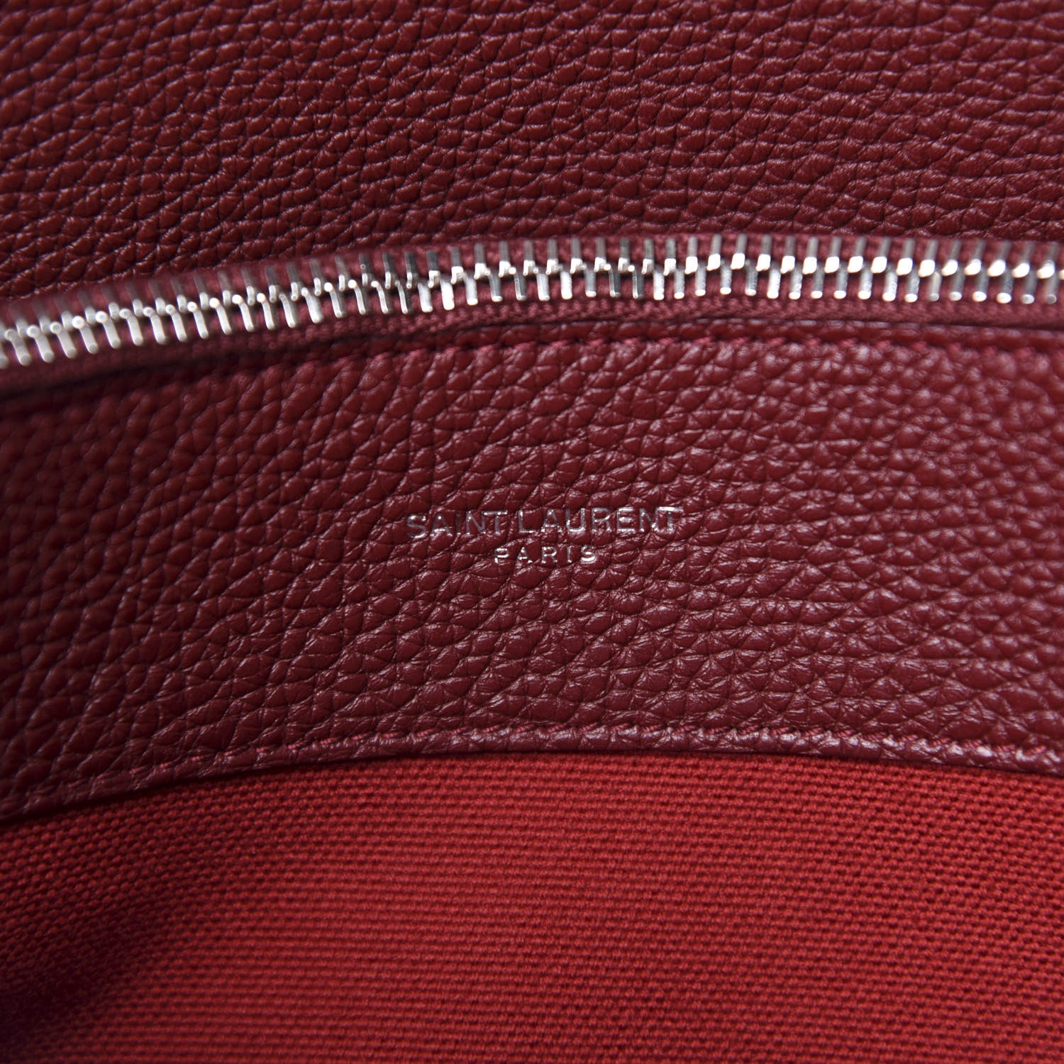 Saint Laurent Grained Calfskin Small Supple Sac De Jour Dark Pallisandre 9 of 10