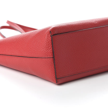 Valentino Garavani Grained Calfskin Small Rockstud Shoulder Tote Rouge Pur 6 of 9