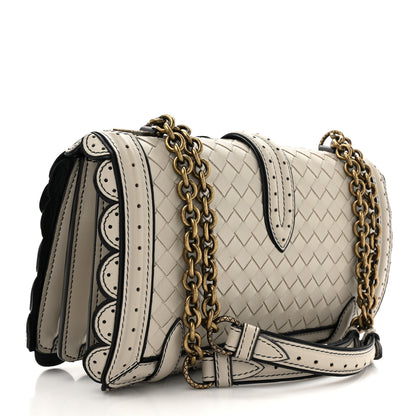 Bottega Veneta French Calfskin Intrecciato Wingtip City Knot Bag Light Grey 3 of 10